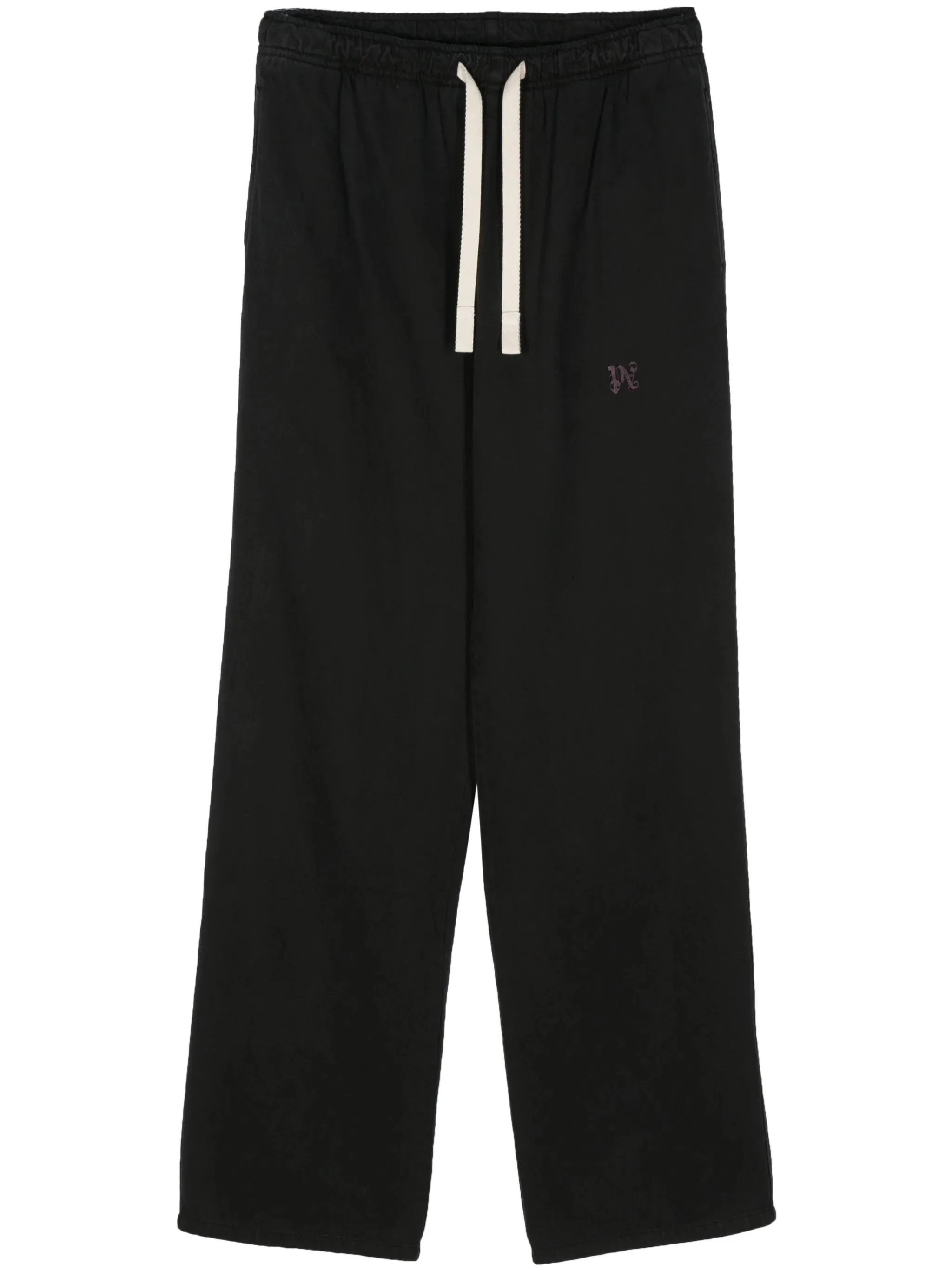 Monogram-Embroidered Straight Trousers cheap bottoms online shop