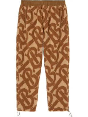 Monogram Fleece Jacquard Track Pants cheap bottoms online shop