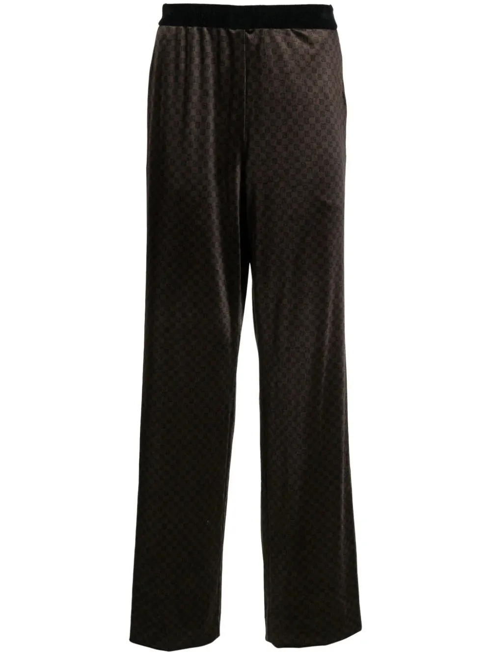 Monogram-Jacquard Straight-Leg Trousers cheap bottoms online shop
