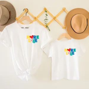 More Love Pride Matching Pocket Logo T-Shirt pregnancy clothes clearance