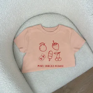 More Snacks Please Kids Graphic T-Shirt girls pajamas promo