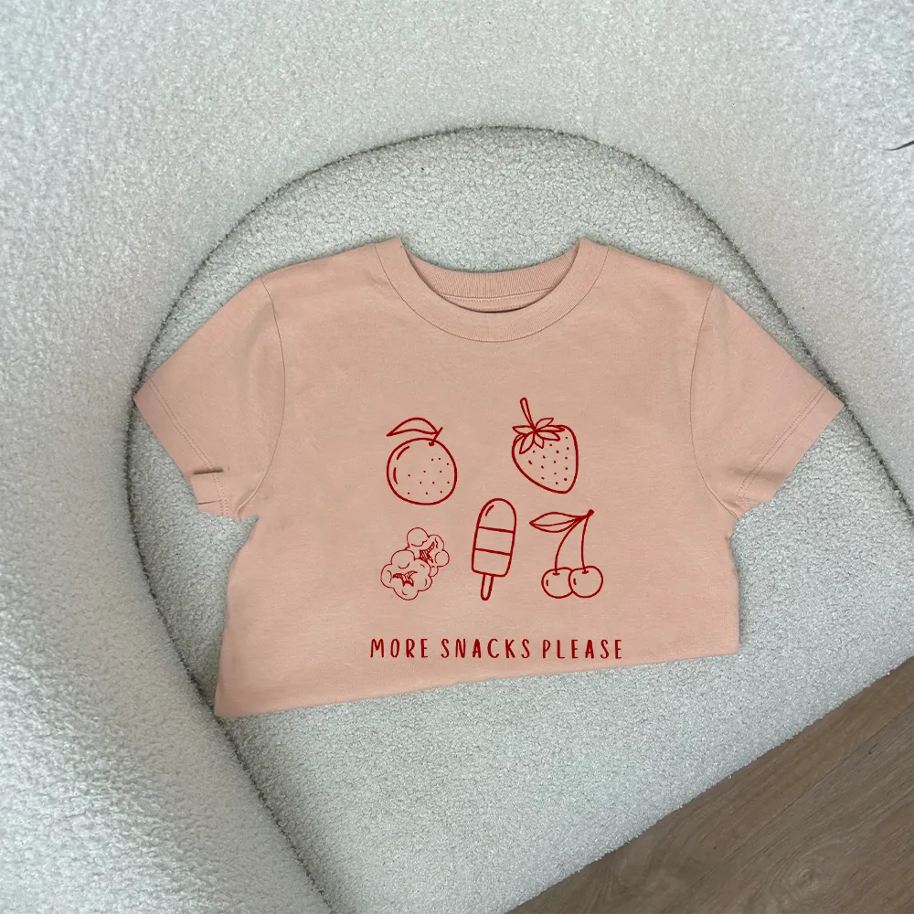 More Snacks Please Kids Graphic T-Shirt girls pajamas promo