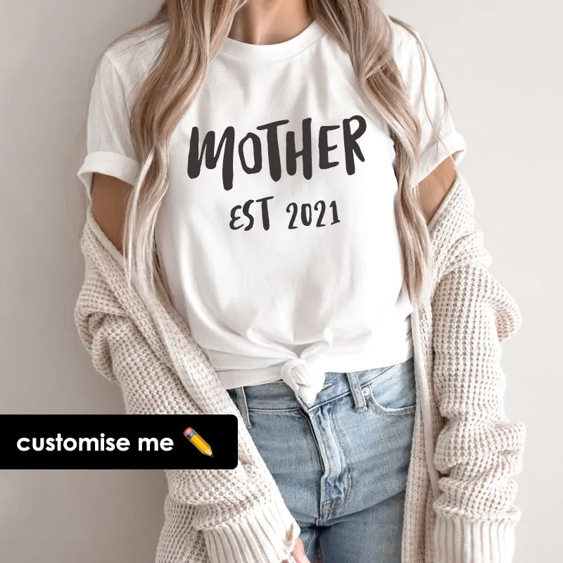 Mother's Love- Established White T-Shirt mum blouses clearance