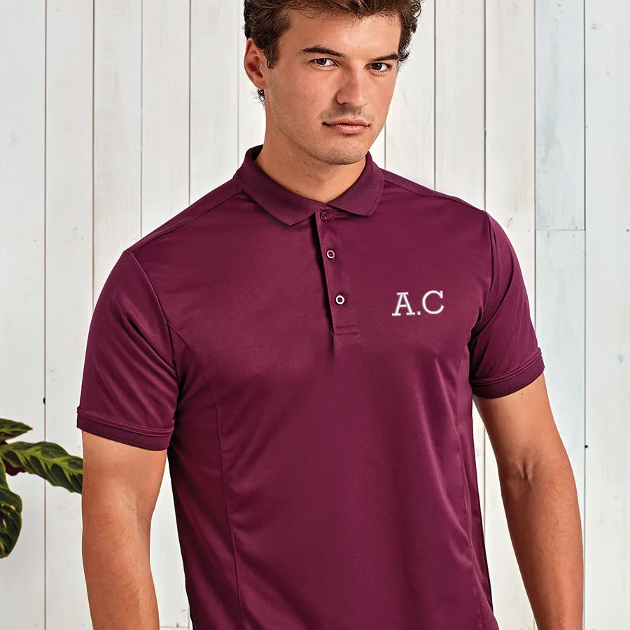 MRK DESIGN Personalised Embroidered Mens Polo