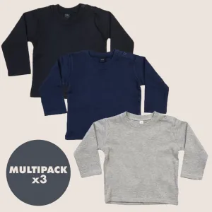 MRK Essentials - Midnight 3 Pack long Sleeve T-Shirt Bundle cheap baby clothes online