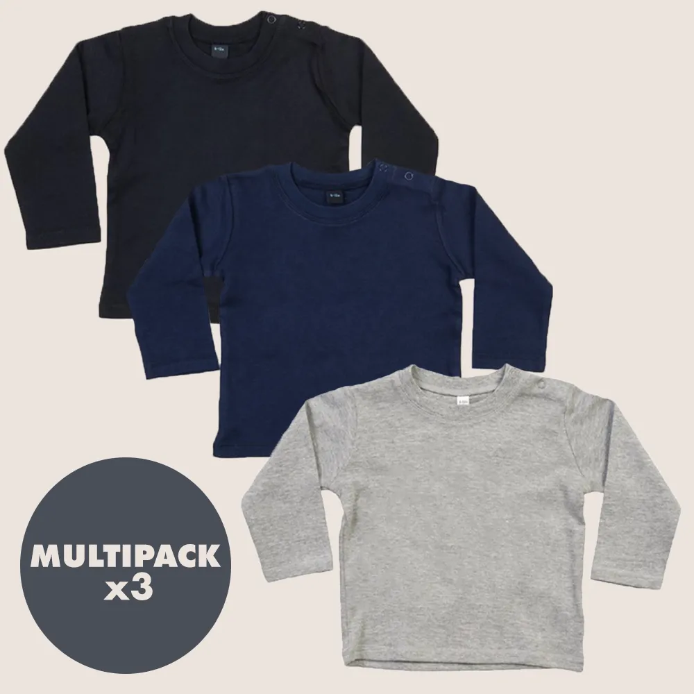 MRK Essentials - Midnight 3 Pack long Sleeve T-Shirt Bundle cheap baby clothes online