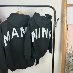 MRK Originals Mama & Mini Oversized Back Slogan Hoodies baby bump outfits discount
