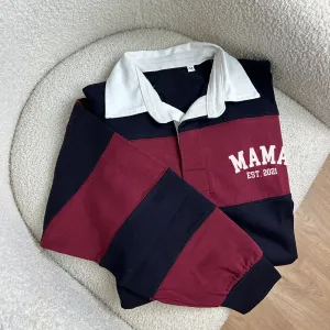 MRK Originals Mama Established Striped Rugby Shirt postpartum clothes sale