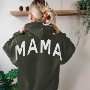 MRK Originals Mama Oversized Back Slogan Hoodie mum jeans promo