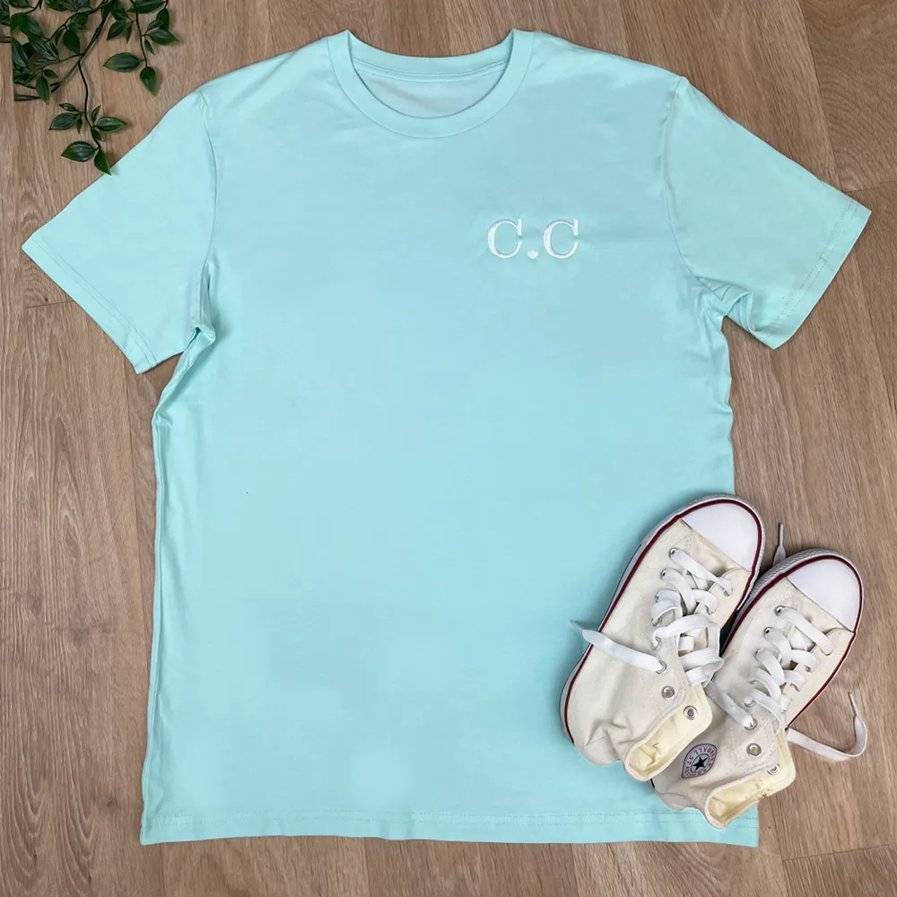 MRK STITCH - Embroidered Personalised Initial T-Shirt