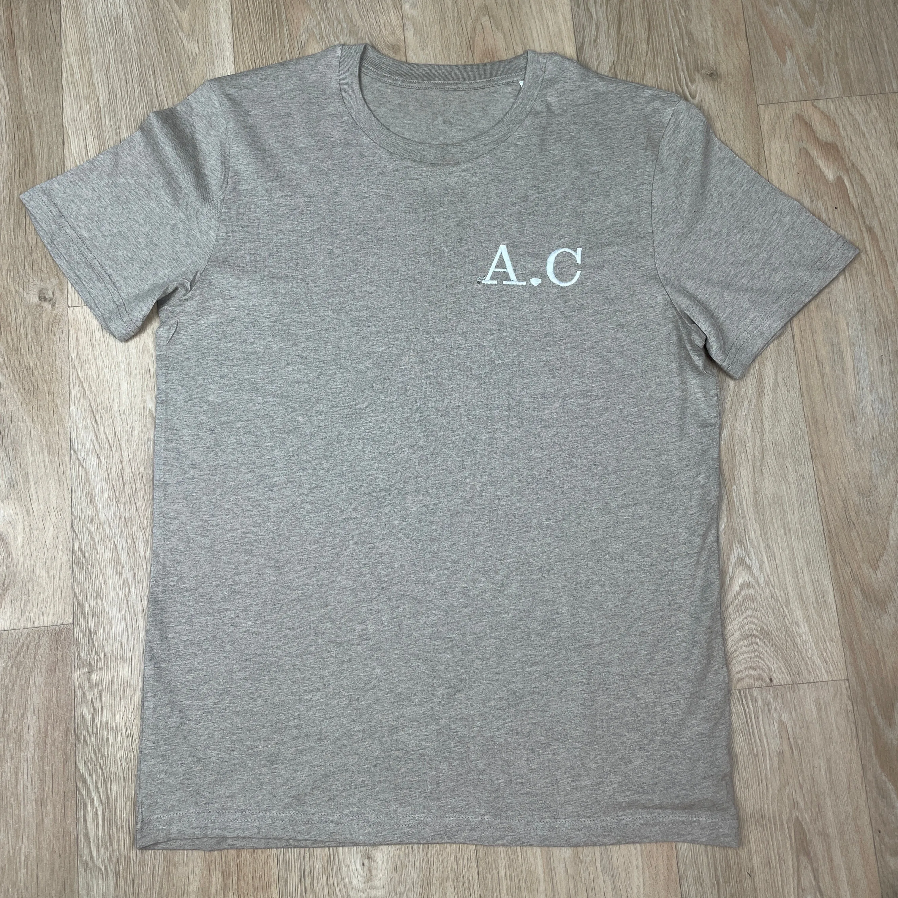 MRK STITCH - Embroidered Personalised Initial T-Shirt