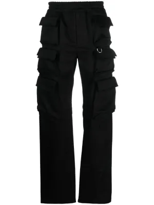 Multi-Pocket Cotton Cargo Trousers cheap bottoms online shop