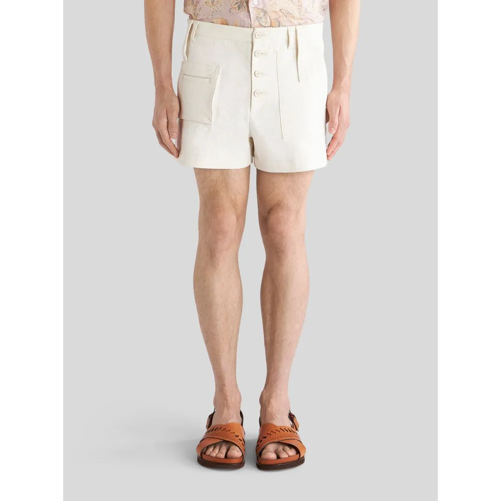 Multi-pocket High Waist Shorts