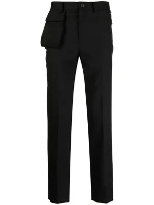 Multi-Pocket Slim-Cut Trousers cheap bottoms online shop