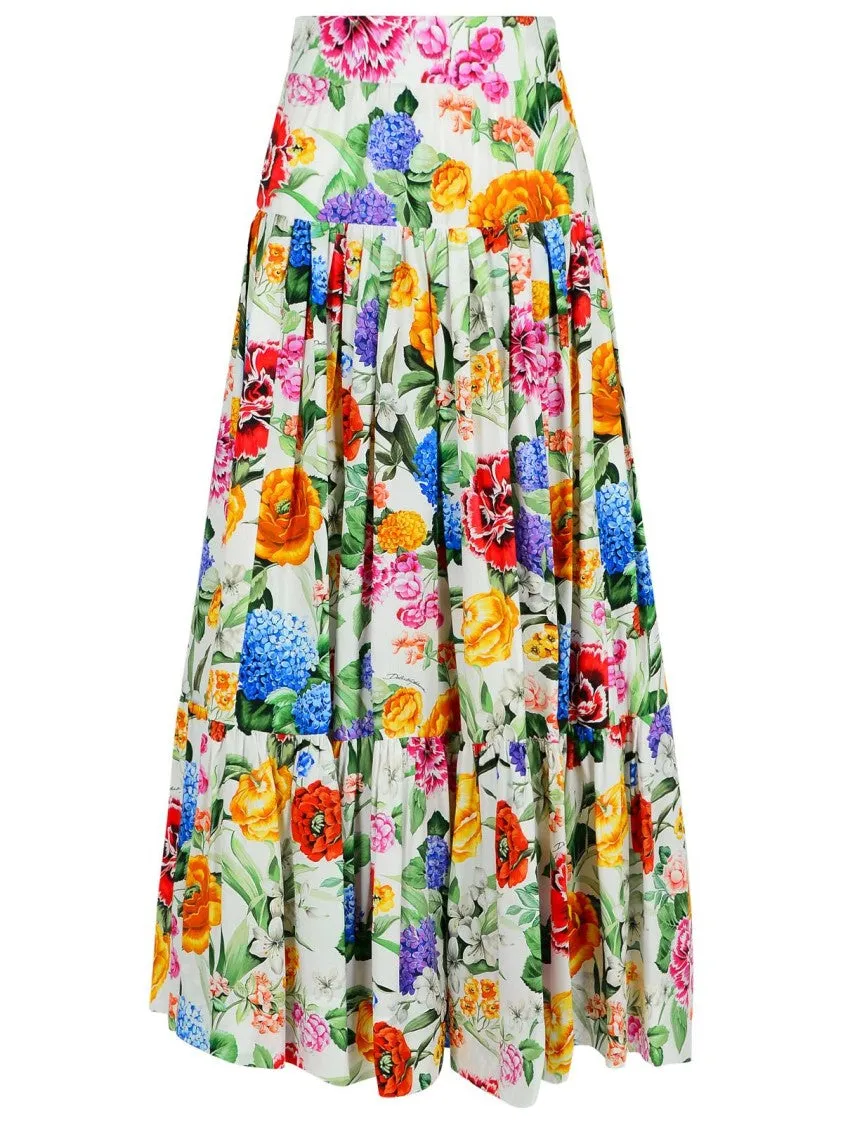 Multicolor Cotton Skirt