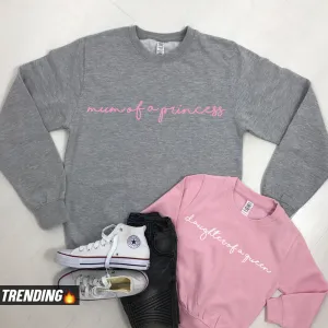 Mum Of A Princess/Daughter Of A Queen Matching Sweatshirts (MRK X) discount mum dresses