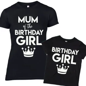 Mum of Birthday Girl Matching Mum & Daughter Tees (MRK X) maternity wear outlet