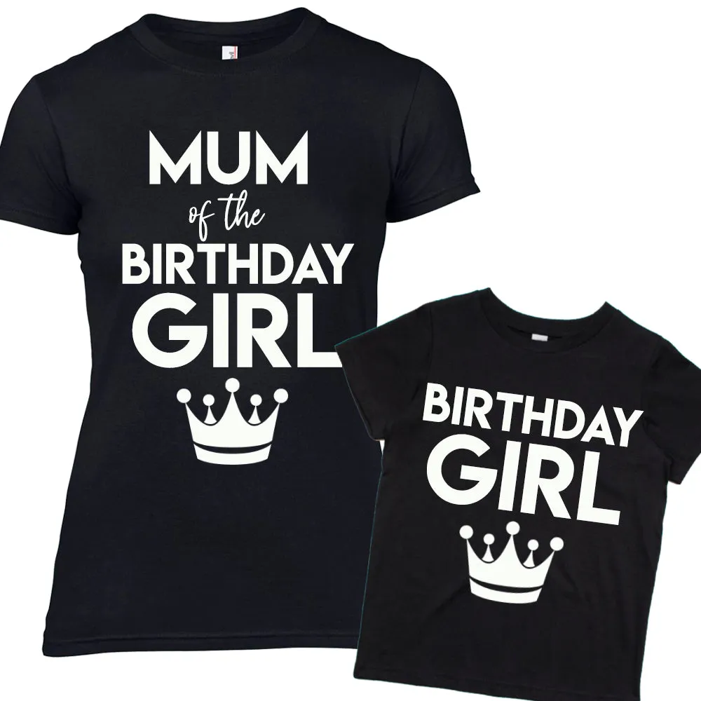 Mum of Birthday Girl Matching Mum & Daughter Tees (MRK X) maternity wear outlet