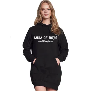 Mum Of Boys Outnumbered Hoodie Dress postpartum clothes sale