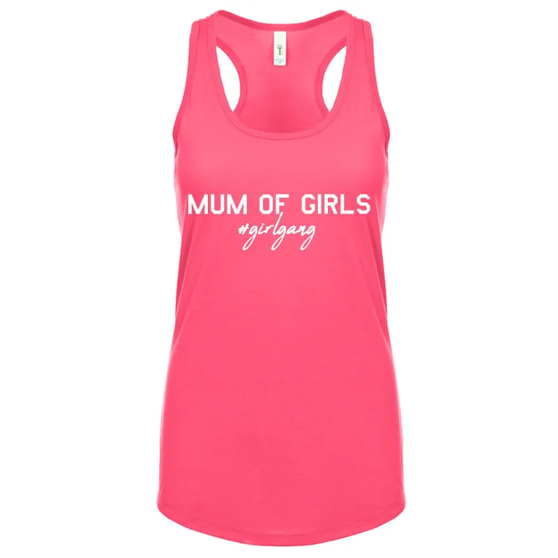 Mum Of Girls #Girlgang Sleeveless Tank