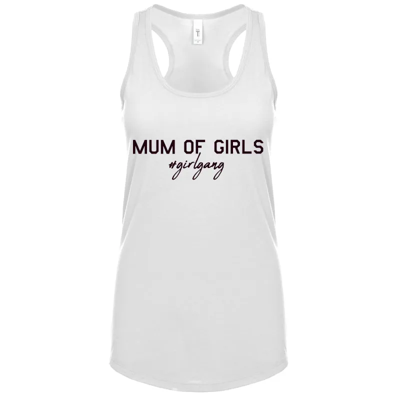 Mum Of Girls #Girlgang Sleeveless Tank mum blouses clearance