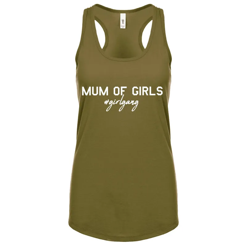 Mum Of Girls #Girlgang Sleeveless Tank mum blouses clearance