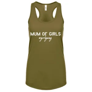 Mum Of Girls #Girlgang Sleeveless Tank mum blouses clearance