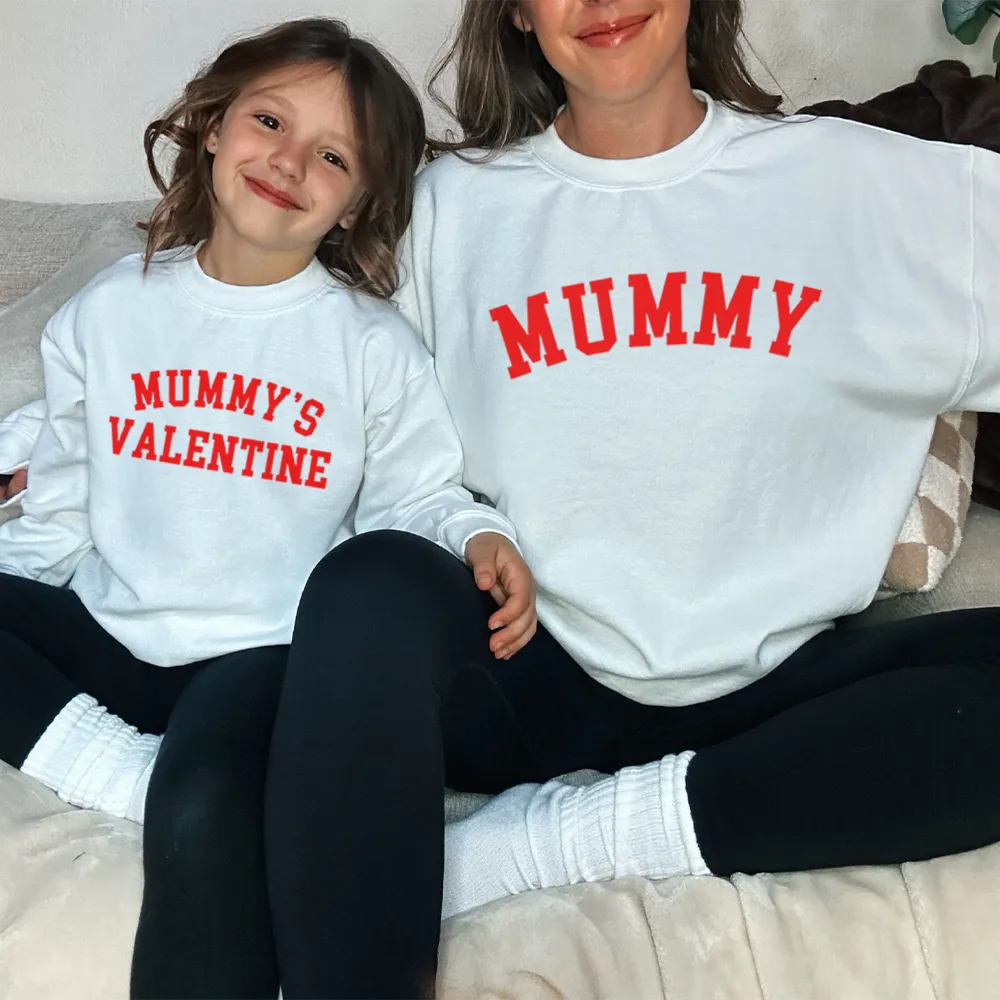 Mummy & Mummy's Valentine College Sweatshirts breastfeeding tops cheap