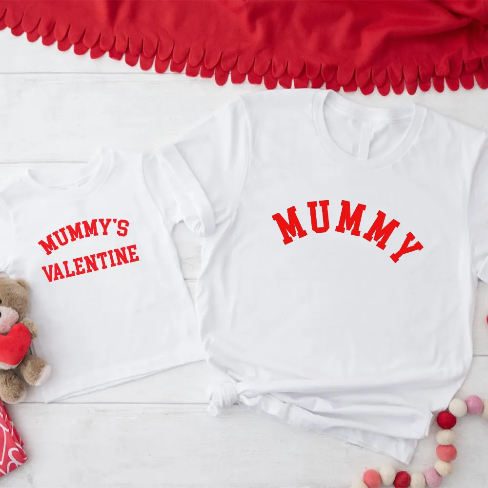 Mummy & Mummy's Valentine College T-Shirts (MRK X) maternity wear outlet