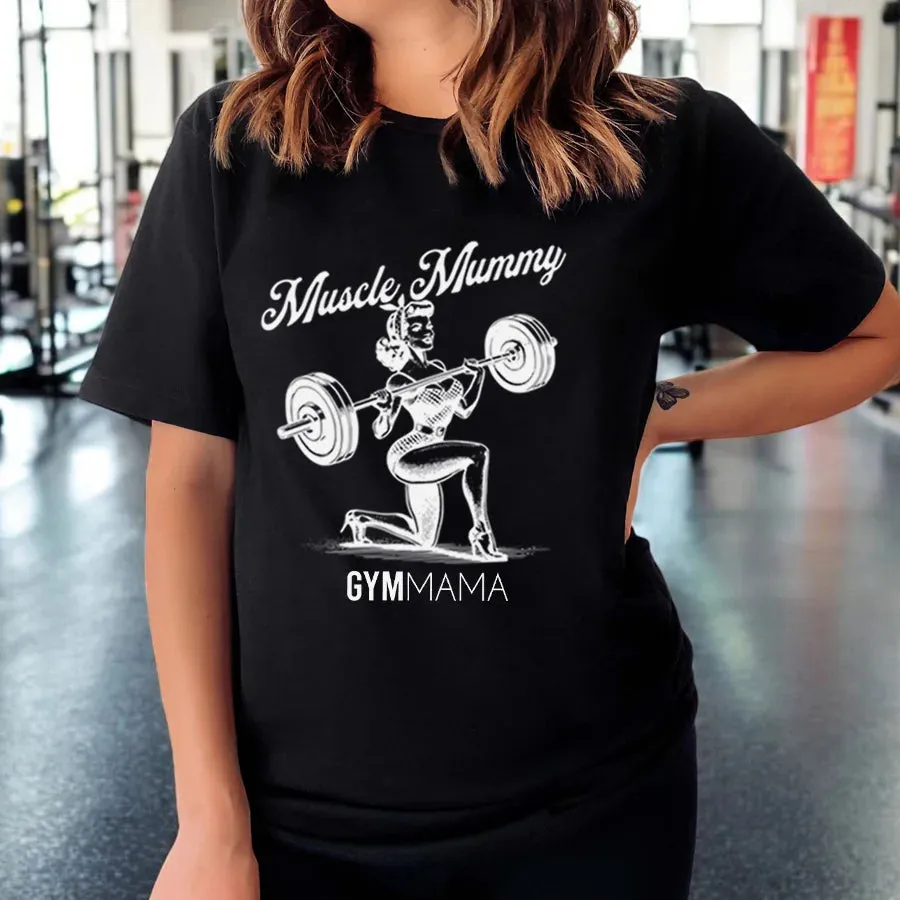 Muscle Mummy Retro T-Shirt mum clothes cheap