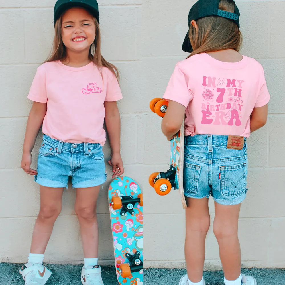 My Birthday Era Personalised Age T-Shirt girls jeans best deals