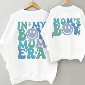 My Boy Mom Era & Mom's Boy Matching Sweatshirts baby bump outfits discount