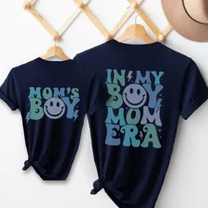 My Boy Mom Era & Mom's Boy Matching T-shirts mum blouses clearance