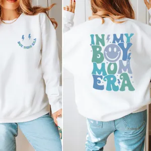 My Boy Mom Era Front & Back Logo Sweatshirt postpartum clothes sale