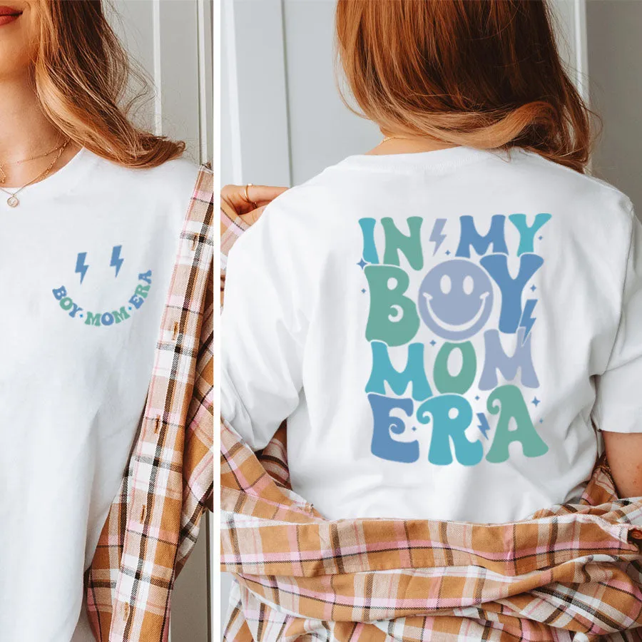 My Boy Mom Era Front & Back Logo T-Shirt maternity dresses promo