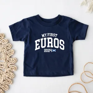 My First Euros 2024 Scotland T-shirts girls jeans best deals