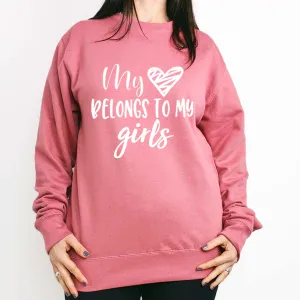 My Heart Belongs To Girls Sweatshirt mum jeans promo