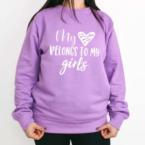 My Heart Belongs To Girls Sweatshirt mum jeans promo