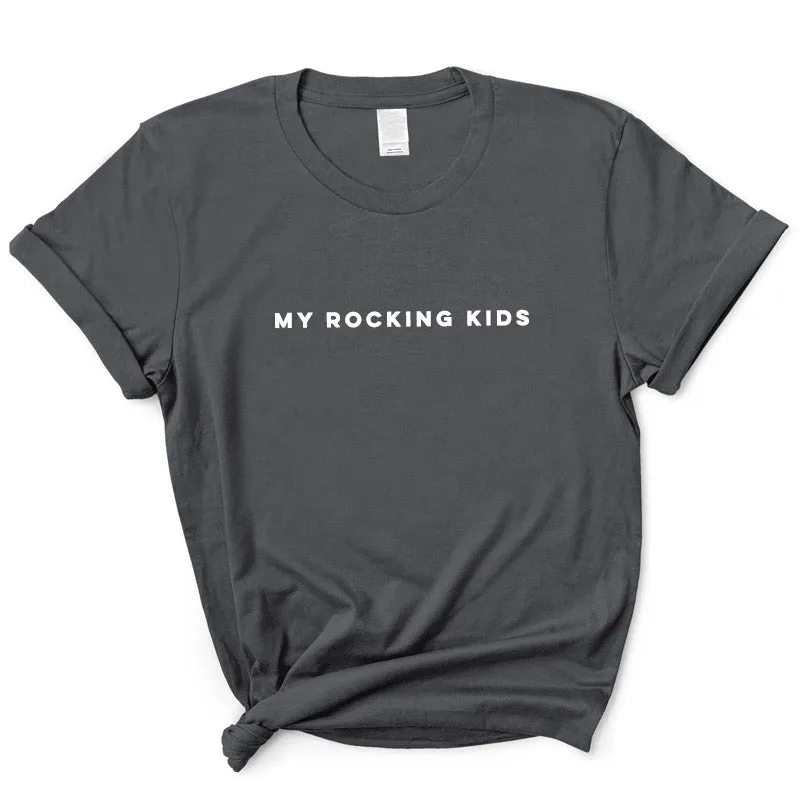 My Rocking Kids Essential Womens T-Shirt mum blouses clearance