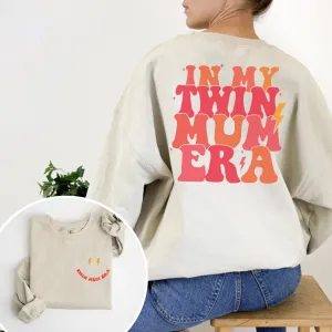 My Twin Mum Era Front & Back Logo Sweatshirt postpartum clothes sale