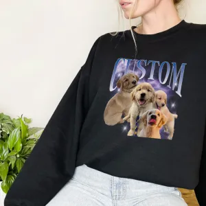 MyCameraRoll Pet Vintage Black Sweatshirt mum jeans promo