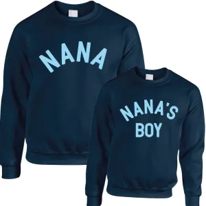 Nana & Nana's Boy Classic Navy/Sky Sweatshirts grandma outfits sale