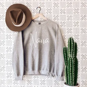 Nana Wave Script Sweatshirt grandma outfits sale
