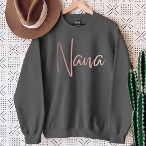 Nana Wave Script Sweatshirt grandma outfits sale