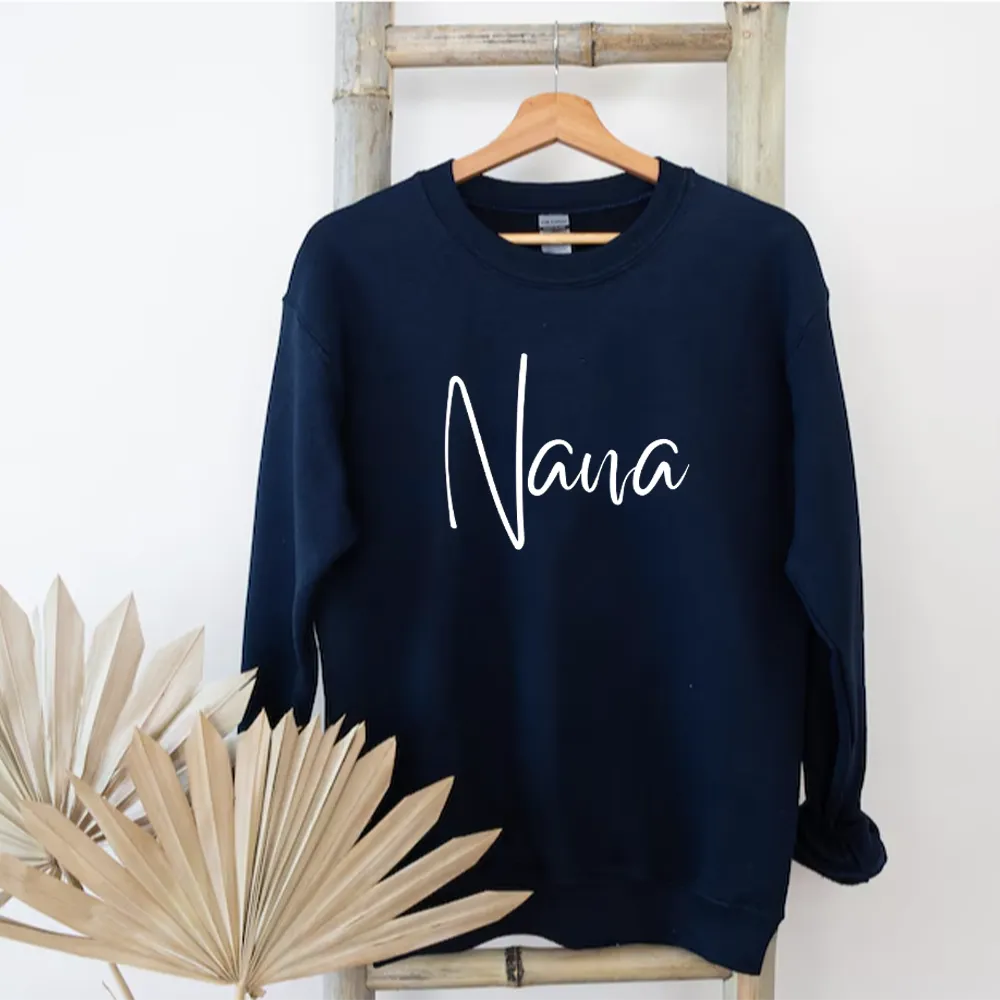 Nana Wave Script Sweatshirt grandma outfits sale