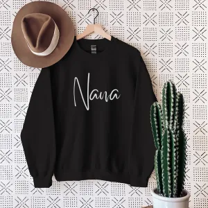 Nana Wave Script Sweatshirt grandma outfits sale