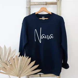 Nana Wave Script Sweatshirt grandma outfits sale