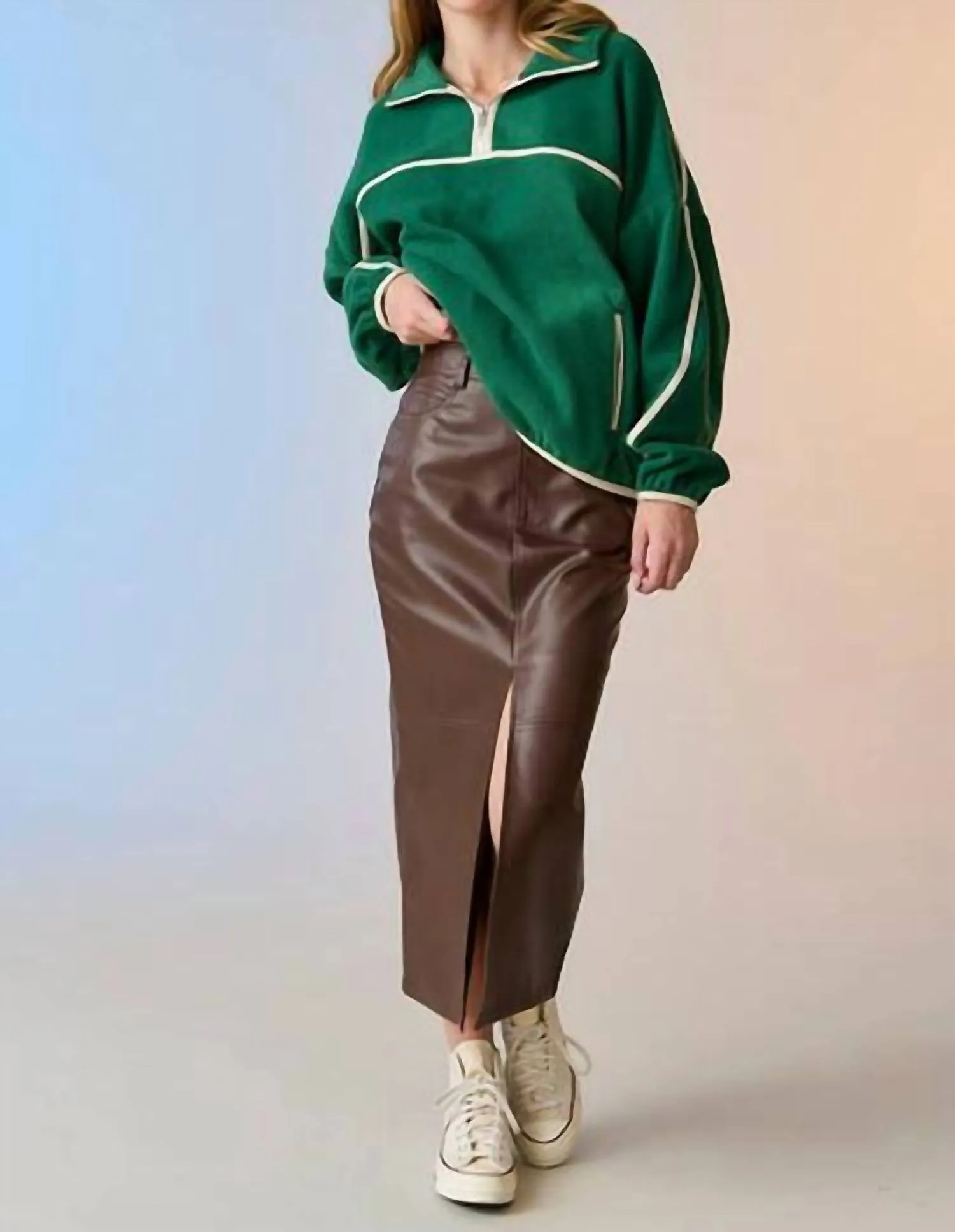 Nassia Skirt In Chocolate