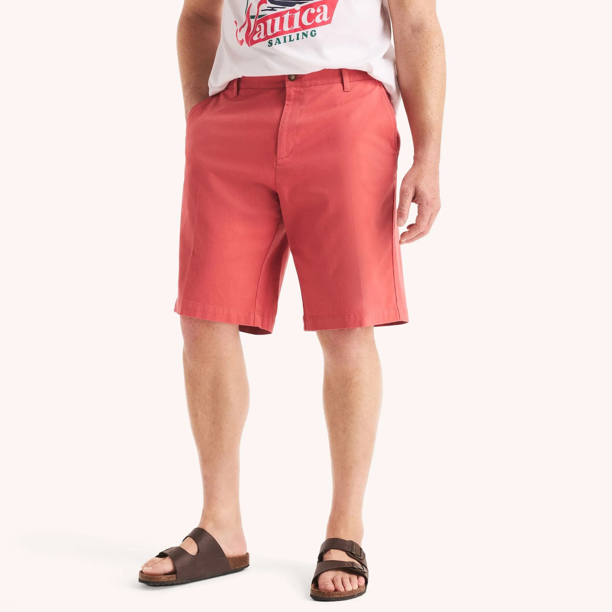 Nautica Mens Big & Tall 8.5" Stretch Deck Short