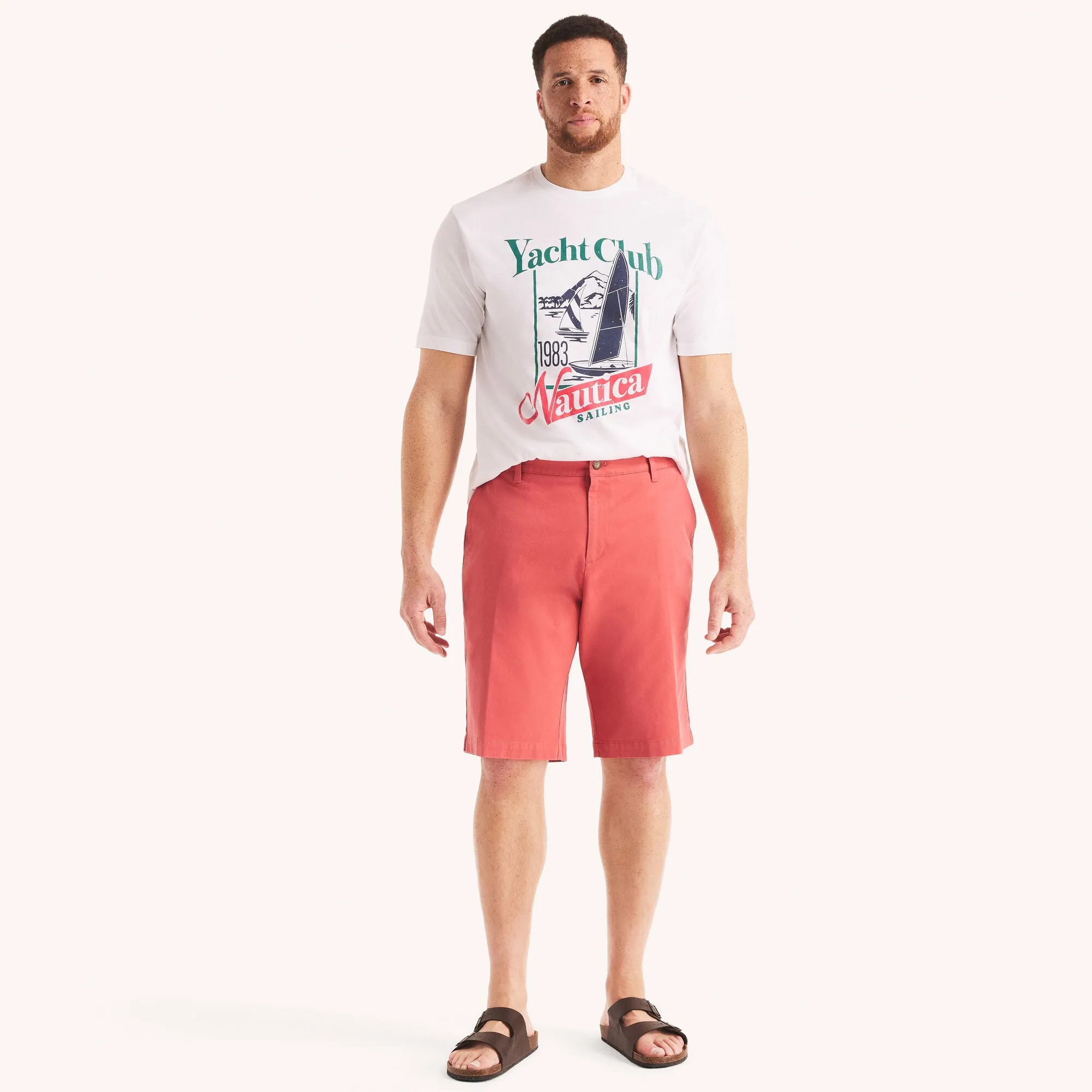 Nautica Mens Big & Tall 8.5" Stretch Deck Short